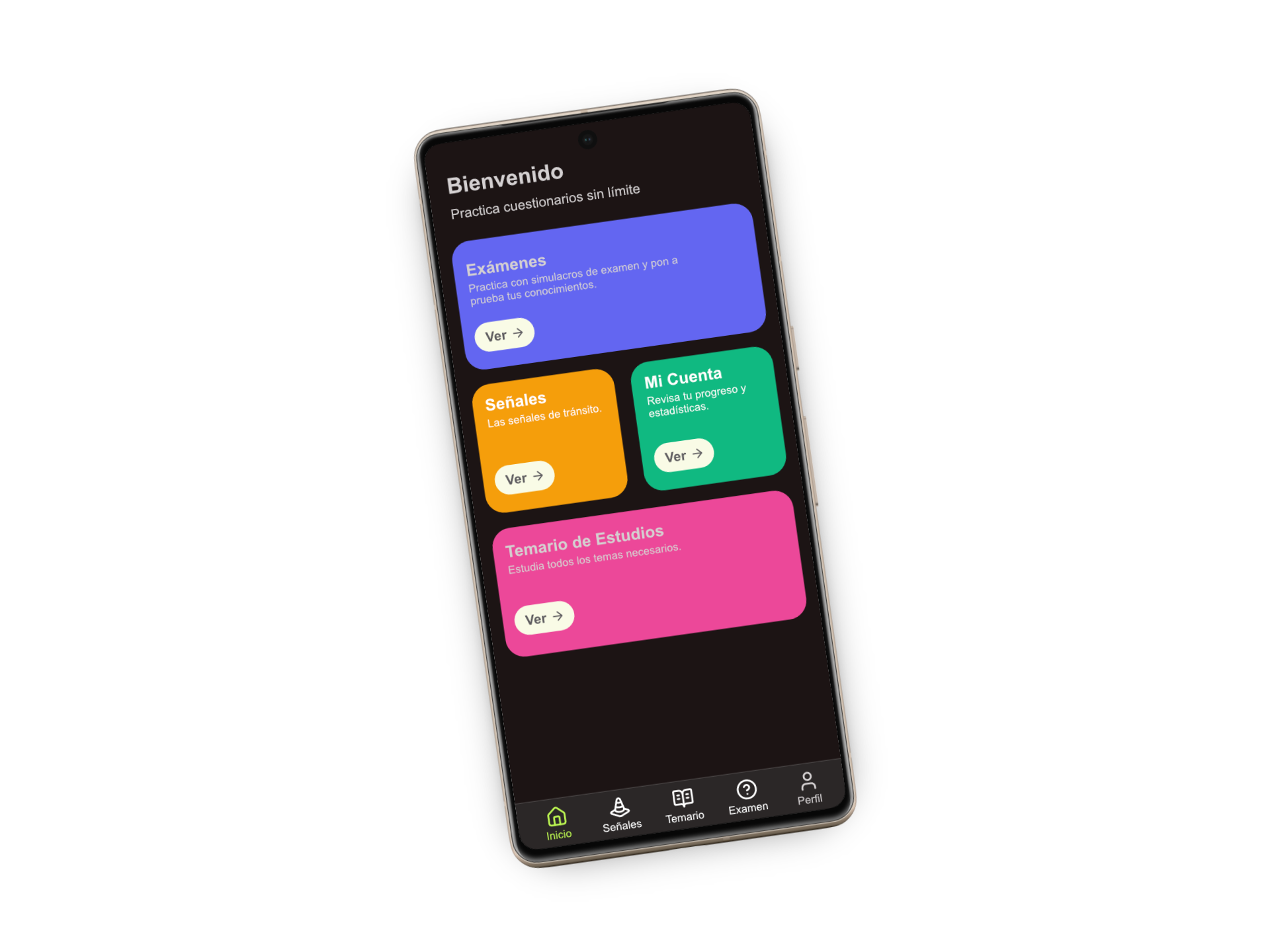 Captura de pantalla App Licencia